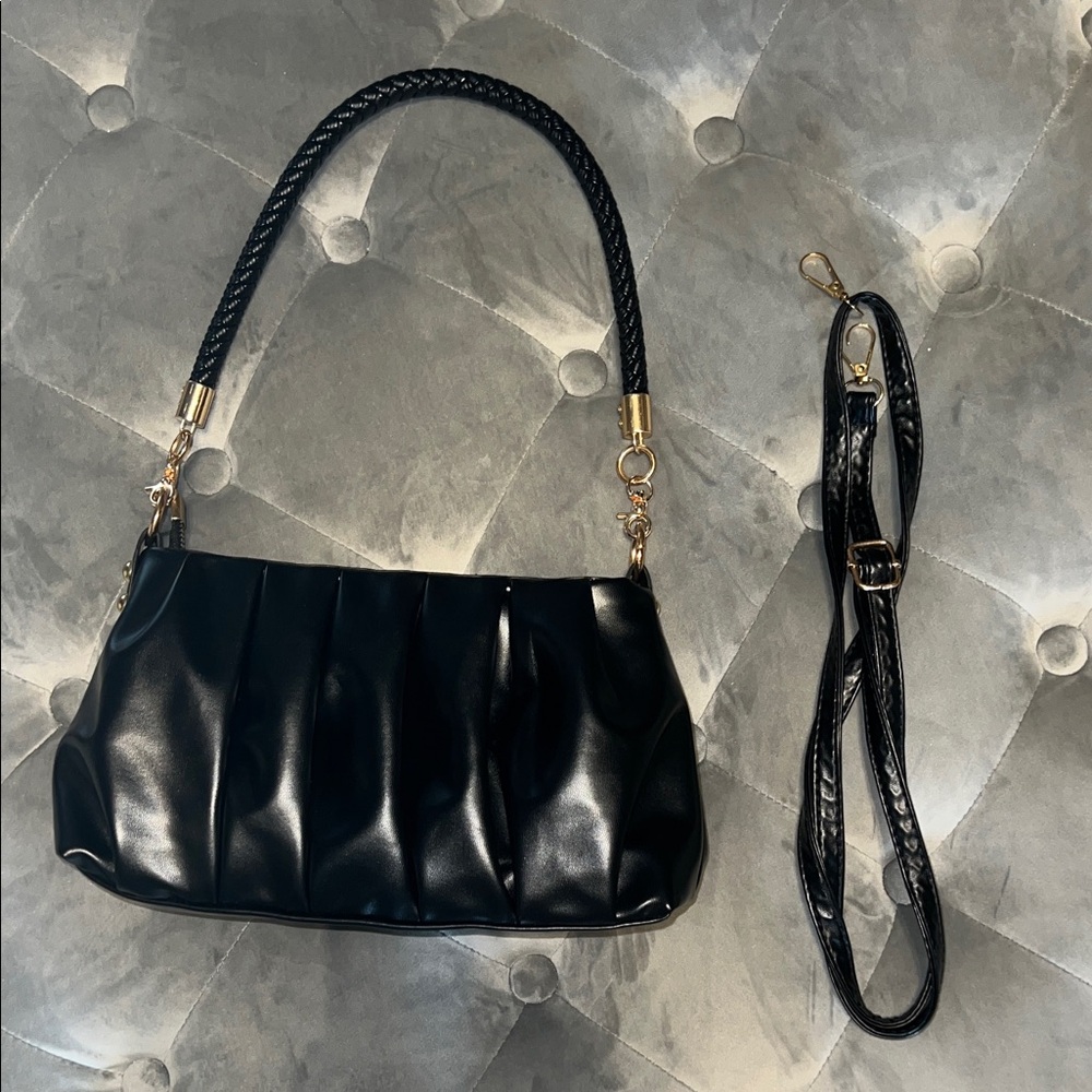 Faux leather purse